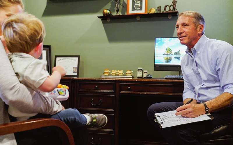 Chiropractor Dan Spinato Meeting With Family
